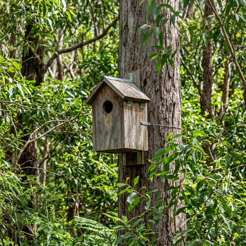 Animal nesting box installed as a humane alternative to a Mount Eliza roof cavity